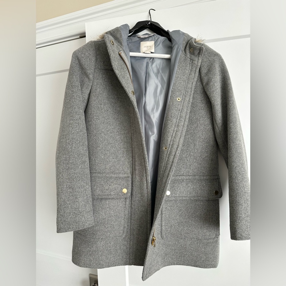 Women’s J.Crew Peacoat in Gray Size 0